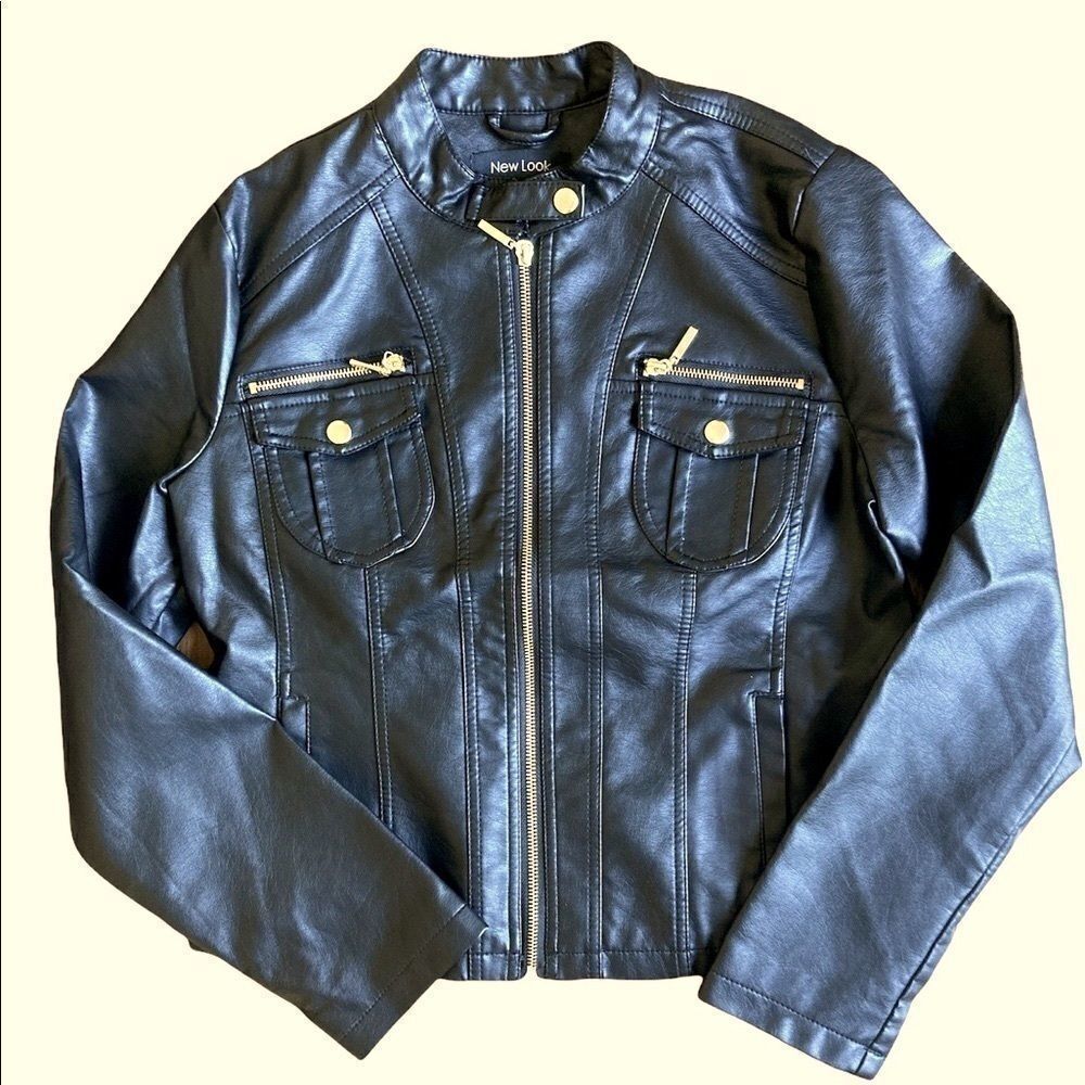 NWT New Look faux leather jacket all sizes! 🧥